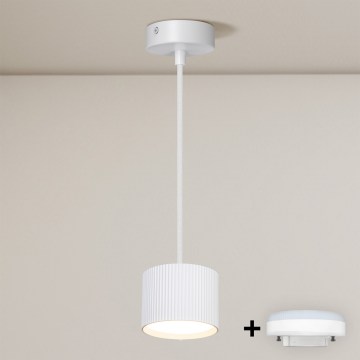 Brilagi - Lustru LED RGB+CCT reglabil, suspendat pe cablu STRIPY, 1xGX53/14W/230V, 2700-6500K, Wi-Fi Tuya, alb
