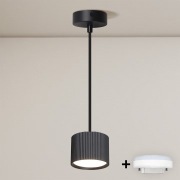 Brilagi - Lustru LED RGB+CCT reglabil suspendat pe cablu STRIPY 1xGX53/14W/230V 2700-6500K Wi-Fi Tuya negru