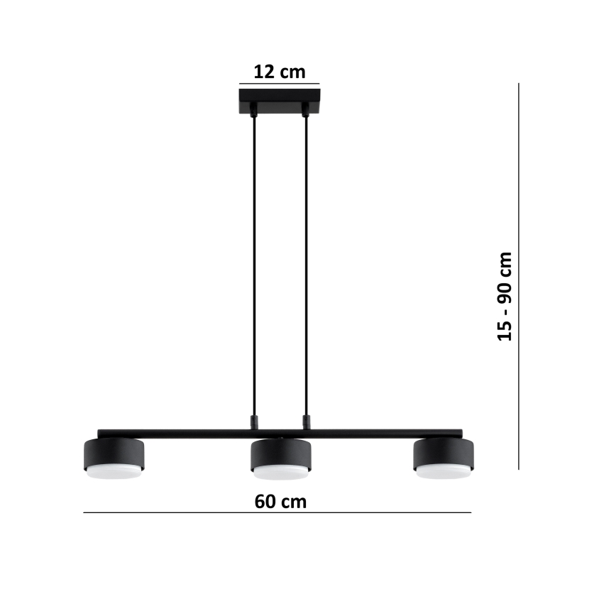Brilagi - Lustră LED RGB+CCT reglabilă pe cablu MONO 3xGX53/14W/230V 2700-6500K Wi-Fi Tuya, negru