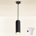 Brilagi - Lustru LED RGBW reglabil suspendat pe cablu SELE 1xGU10/6W/230V 3000K negru/auriu