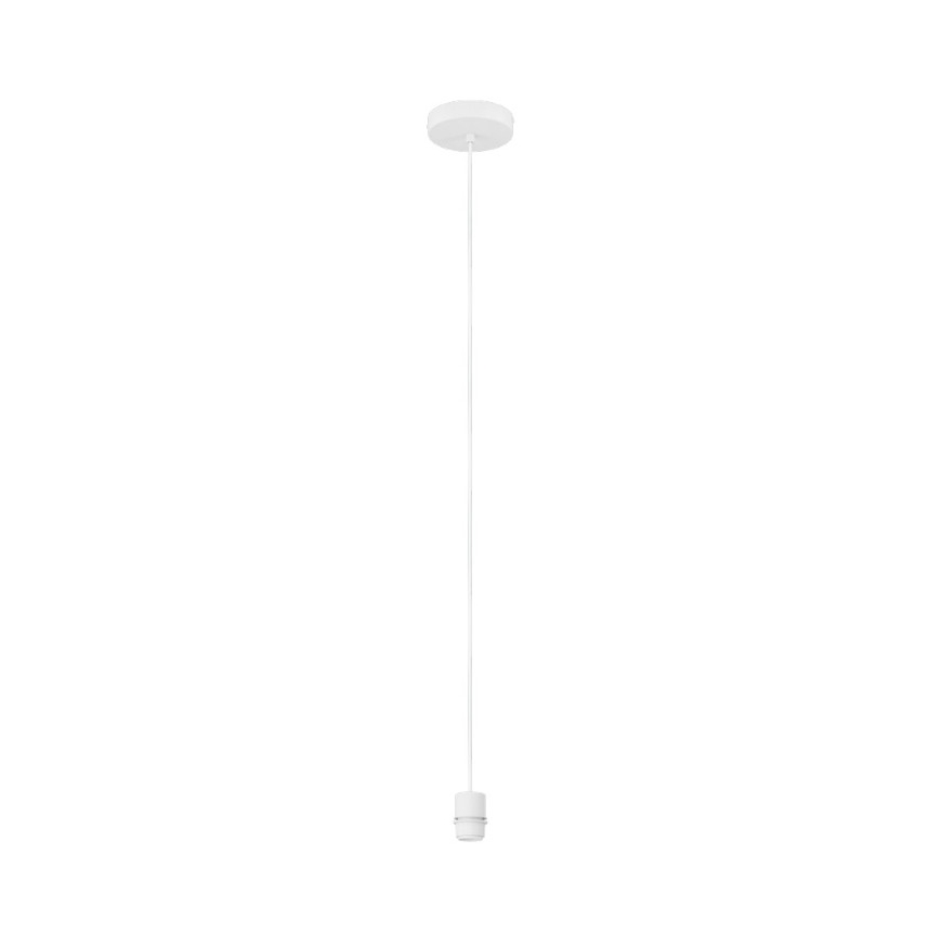 Brilagi - Lustru LED suspendat pe cablu CERIA BOHO 1xE27/40W/230V Ø 70 cm alb/maro