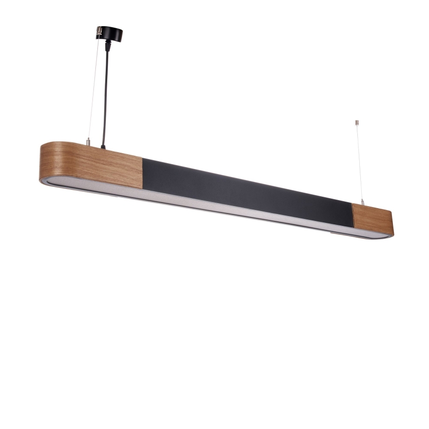 BRILAGI - Lustru LED suspendat pe cablu GARDALINE LED/100W/230V stejar/negru