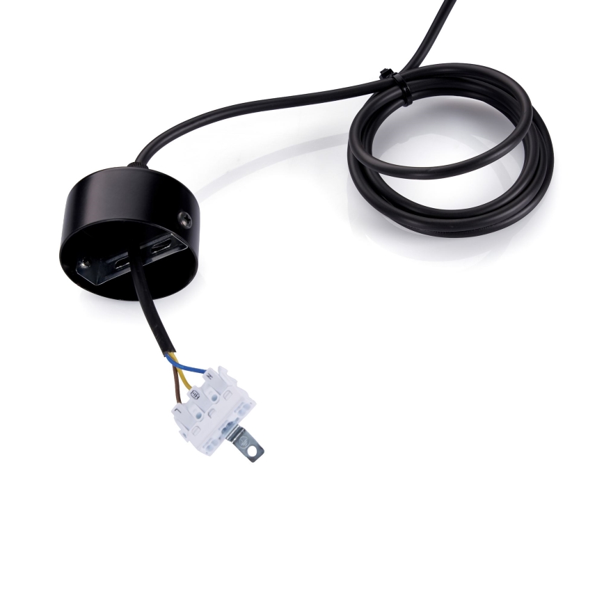 BRILAGI - Lustru LED suspendat pe cablu GARDALINE LED/100W/230V stejar/negru