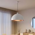 Brilagi - Lustru LED suspendat pe cablu METALO 1xE27/40W/230V Ø 60 cm alb/cupru