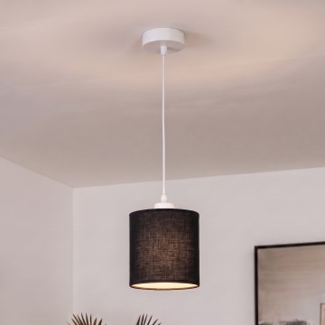 BRILAGI - lustru LED suspendat pe cablu NUBILA 1xE27/60W/230V Ø 14 cm alb/negru
