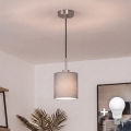 Brilagi - Lustru LED suspendat pe cablu NUBILA 1xE27/60W/230V Ø 14 cm negru/gri deschis