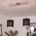 Brilagi - Lustru LED suspendat pe cablu NUBILA 2xE27/60W/230V negru