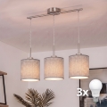 Brilagi - Lustru LED suspendat pe cablu NUBILA 3xE27/60W/230V gri