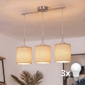Brilagi - Lustru LED suspendat pe cablu NUBILA 3xE27/60W/230V maro deschis