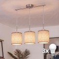 Brilagi - Lustru LED suspendat pe cablu NUBILA 3xE27/60W/230V maro