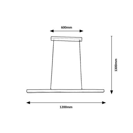 Brilagi - Lustru LED suspendat pe cablu PAXIS LED/30W/230V 120 cm alb
