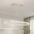 Brilagi - Lustru LED suspendat pe cablu PONDIE, 45W, 230V, 80x30 cm, alb