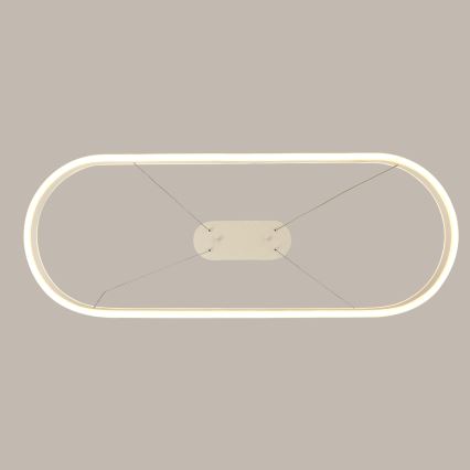 Brilagi - Lustru LED suspendat pe cablu PONDIE, 45W, 230V, 80x30 cm, alb