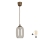 Brilagi - Lustru LED suspendat pe cablu RETRO GLASS 1xE27/60W/230V, Ø 14 cm, maro/gri fumuriu