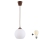 Brilagi - Lustru LED suspendat pe cablu RETRO GLASS 1xE27/60W/230V Ø 15 cm maro/alb