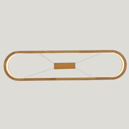 Brilagi - Lustru LED UMEA WOOD, suspendat pe cablu, LED/40W/230V, 90x22 cm, lemn