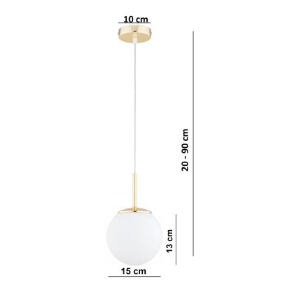 Brilagi - Lustru pe cablu MILO 1xE27/60W/230V auriu