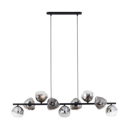Brilagi - Lustru pe cablu VULCANO 9xG9/8W/230V negru/negru fumuriu