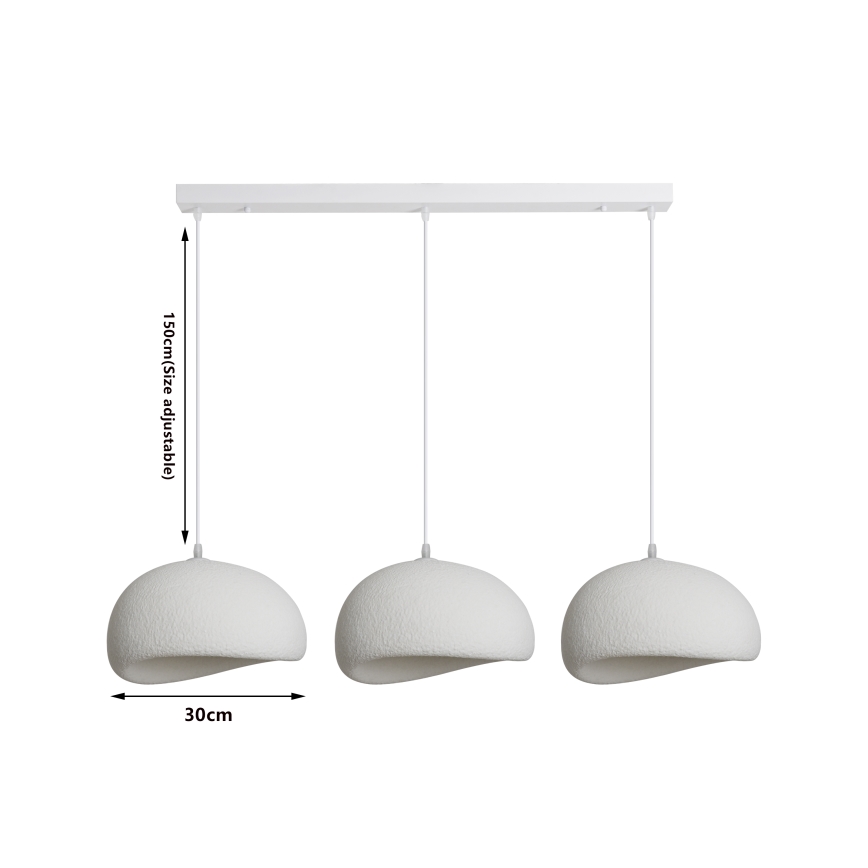 BRILAGI - Lustru pe cablu WABI SABI 3xE27/60W/230V alb