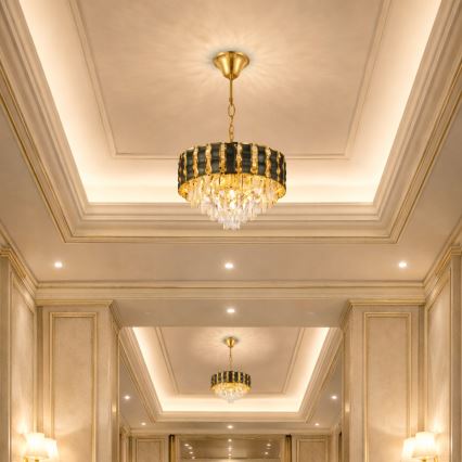 Brilagi - Lustru pe lanț CRISTAL 5xE14/40W/230V, diametru 38 cm