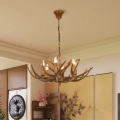BRILAGI - Lustru pe lanț DEER 6xE14/10W/230V diam. 70 cm, cu coarne