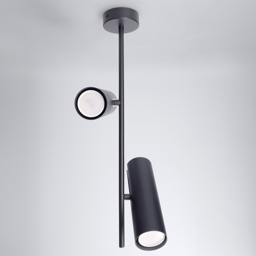 Brilagi - Lustru pe tijă BRANCH 2xGU10/30W/230V negru