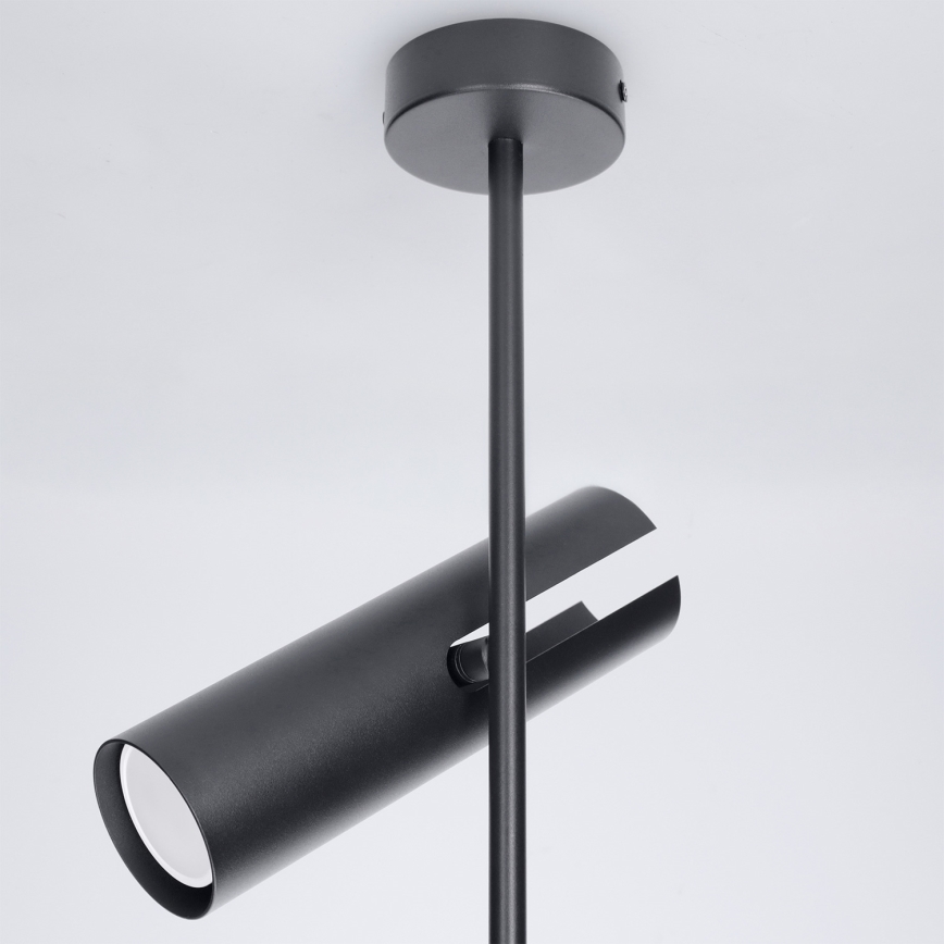 Brilagi - Lustru pe tijă BRANCH 2xGU10/30W/230V negru