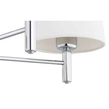 Brilagi - Lustru pe tijă MONTE 5xE27/60W/230V crem/crom lucios