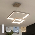 BRILAGI - lustru reglabil pe cablu FALCON SLIM LED/78W/230V 3000-6500K 50x50 cm bej + telecomandă
