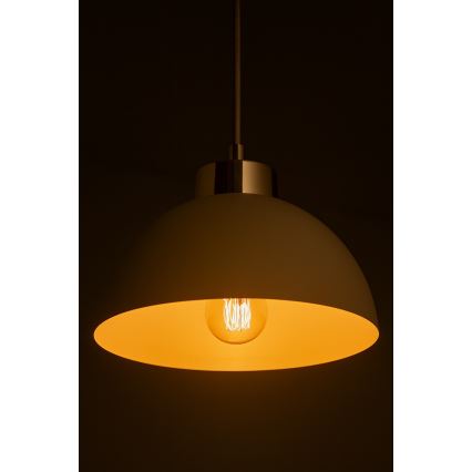 Brilagi - Lustru suspendat pe cablu 1xE27/60W/230V Ø 18 cm, bej/auriu