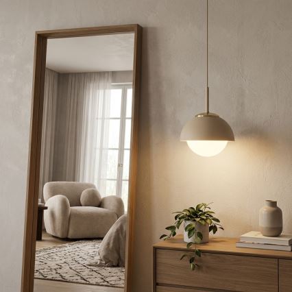 Brilagi - Lustru suspendat pe cablu 1xE27/60W/230V, Ø 18 cm, bej/auriu