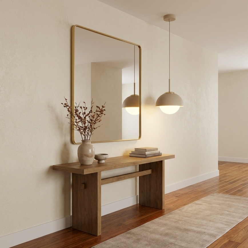 Brilagi - Lustru suspendat pe cablu 1xE27/60W/230V, Ø 18 cm, bej/auriu