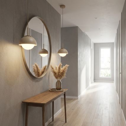 Brilagi - Lustru suspendat pe cablu 1xE27/60W/230V, Ø 18 cm, bej/auriu