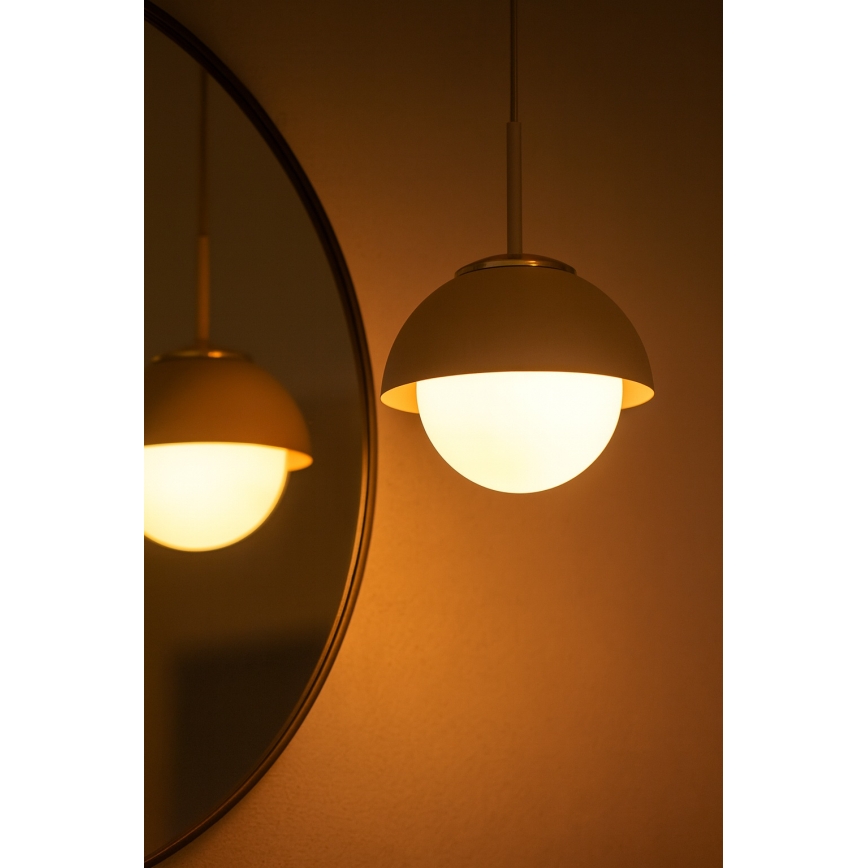 Brilagi - Lustru suspendat pe cablu 1xE27/60W/230V, Ø 18 cm, bej/auriu