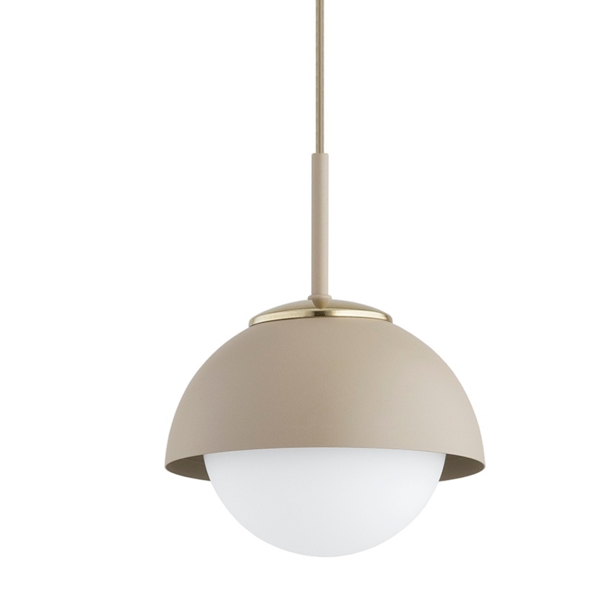 Brilagi - Lustru suspendat pe cablu 1xE27/60W/230V, Ø 18 cm, bej/auriu