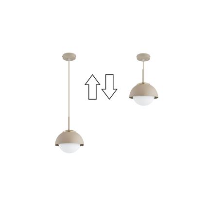 Brilagi - Lustru suspendat pe cablu 1xE27/60W/230V, Ø 18 cm, bej/auriu