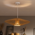 Brilagi - Lustru suspendat pe cablu CERIA BOHO 1xE27/40W/230V diam. 70 cm alb/maro