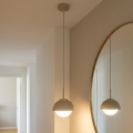 BRILAGI - Lustru suspendat pe cablu COSMO 1xE27/60W/230V, Ø 18 cm, bej/auriu