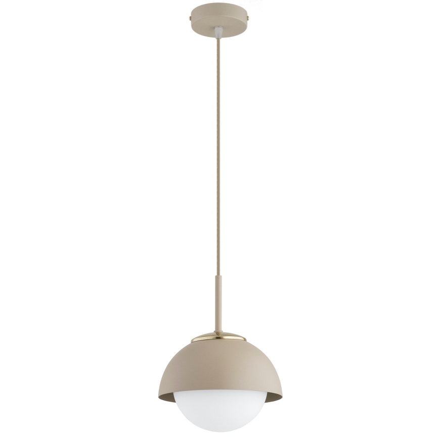 Brilagi - Lustru suspendat pe cablu COSMO 1xE27/60W/230V, Ø 18 cm, bej/auriu