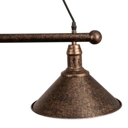 BRILAGI - Lustru suspendat pe cablu FORGE 3xE27/60W/230V cupru/patină