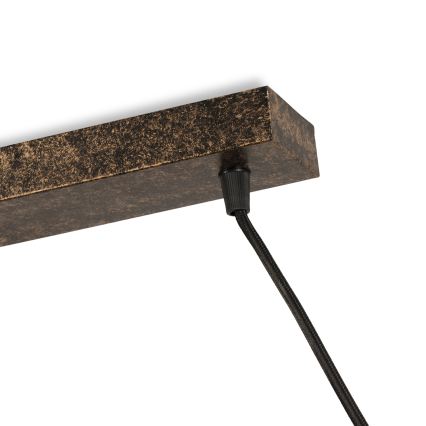 BRILAGI - Lustru suspendat pe cablu FORGE 3xE27/60W/230V cupru/patină