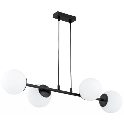 Brilagi - Lustru suspendat pe cablu MILO 4xE27/60W/230V negru
