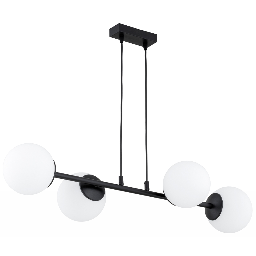 Brilagi - Lustru suspendat pe cablu MILO 4xE27/60W/230V negru