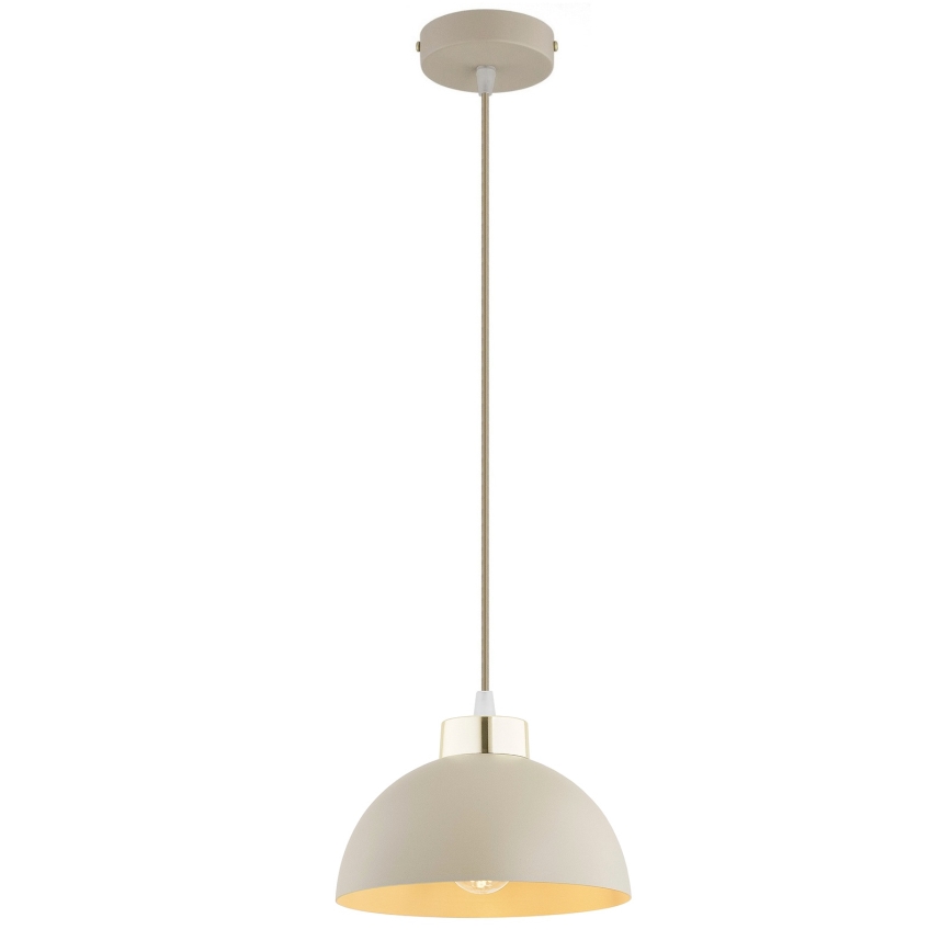 Brilagi - Lustru suspendat pe cablu MOON 1xE27/60W/230V Ø 18 cm, bej/auriu
