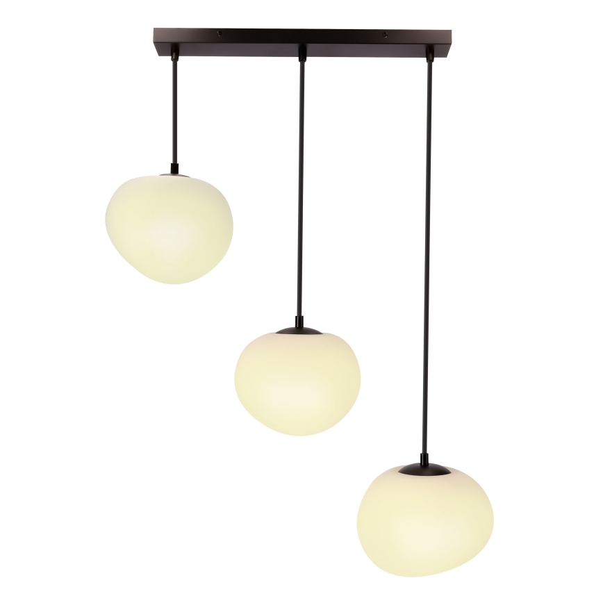 BRILAGI - Lustru suspendat pe cablu PEBBLES 3xE27/40W/230V negru