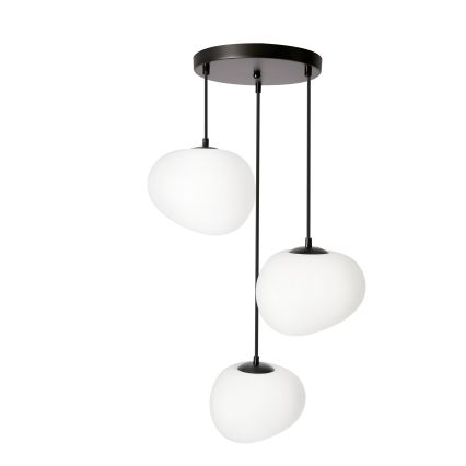 BRILAGI - Lustru suspendat pe cablu PEBBLES 3xE27/40W/230V Ø 42 cm negru