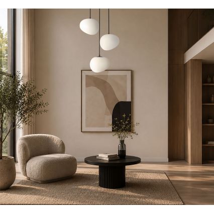 BRILAGI - Lustru suspendat pe cablu PEBBLES 3xE27/40W/230V Ø 42 cm negru