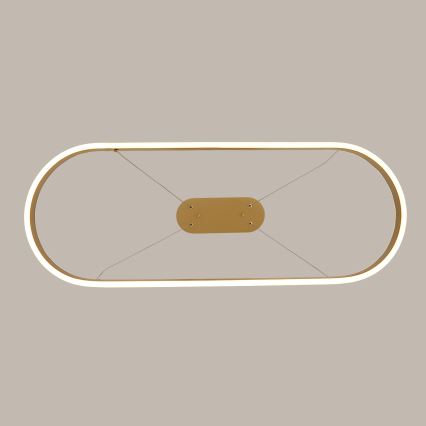 Brilagi - Lustru suspendat pe cablu PONDIE LED/44W/230V 80x30 cm auriu