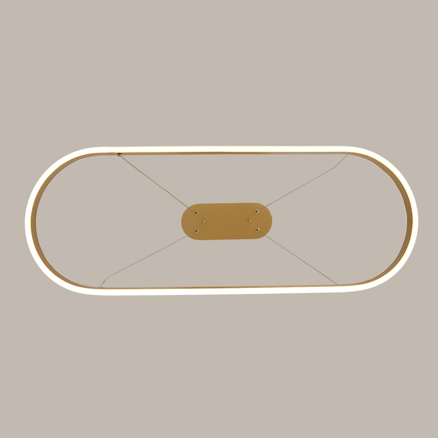 Brilagi - Lustru suspendat pe cablu PONDIE LED/44W/230V 80x30 cm auriu