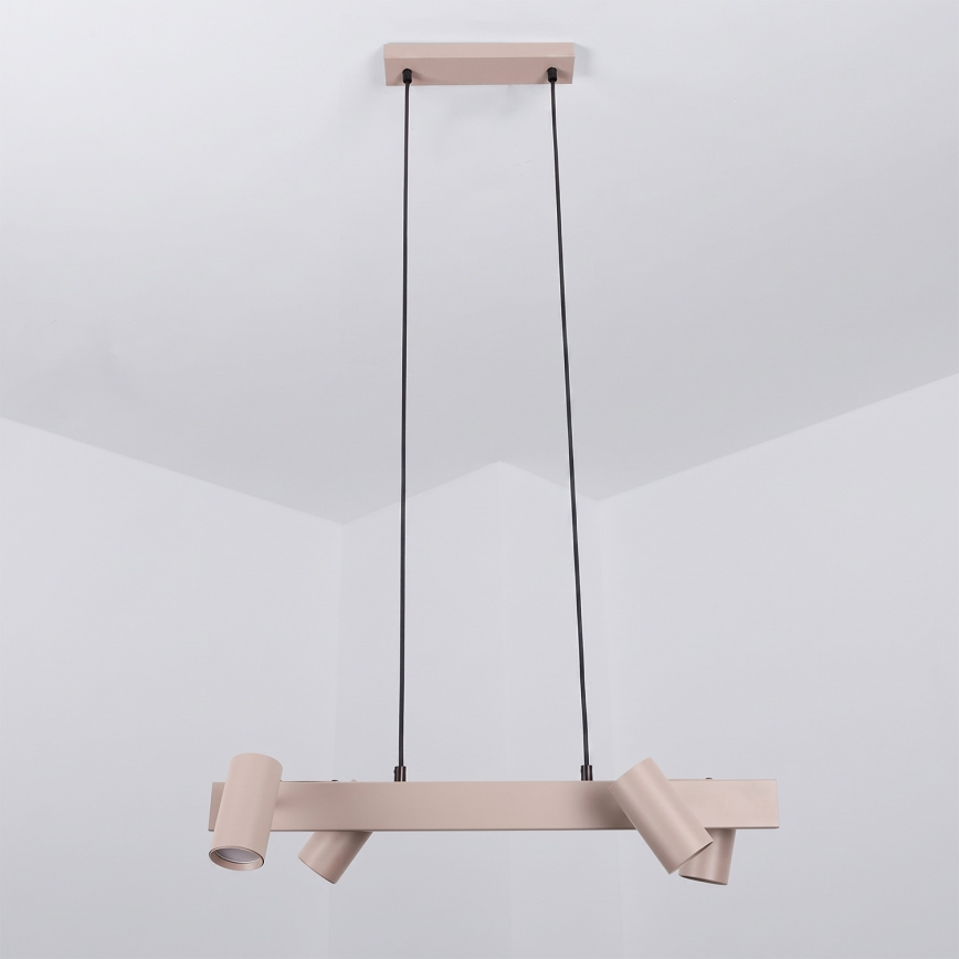 Brilagi - Lustru suspendat pe cablu SELE 4xGU10/30W/230V bej